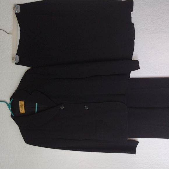 Vintage Bogato International 3 PC Black Suit 2 - Picture 2 of 9